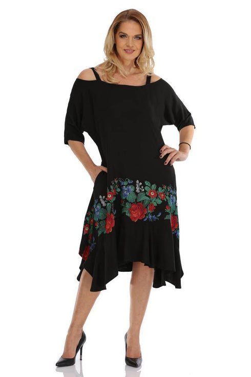 Rochie tricot cu broderie  Liza Panait Liza Panait Online Boutique
